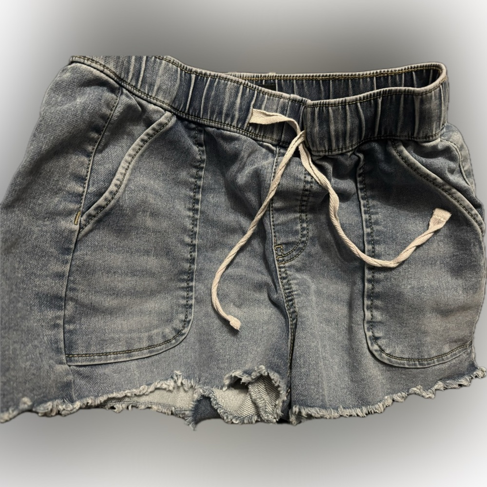 Denim Blue Junior girls cutoff shorts